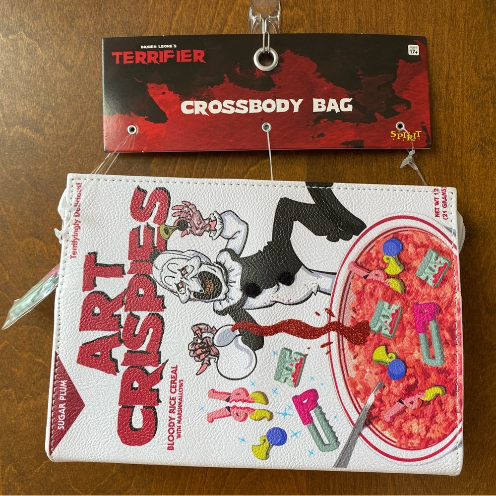 Damien Leone's Terrifier Art Crispies Crossbody Bag Spirit Halloween
